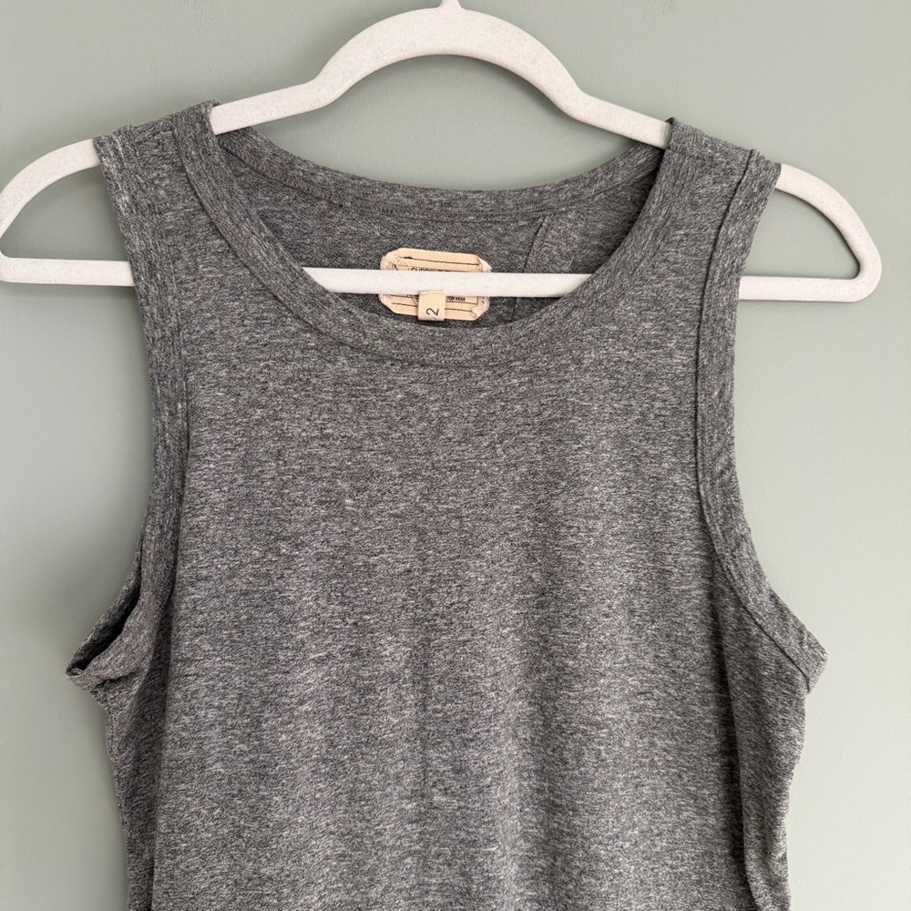 Current/Elliott Heather Gray Tulip Back Muscle Tank Top - Picture 4 of 12
